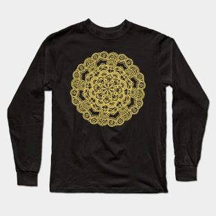 Yellow mandala Long Sleeve T-Shirt